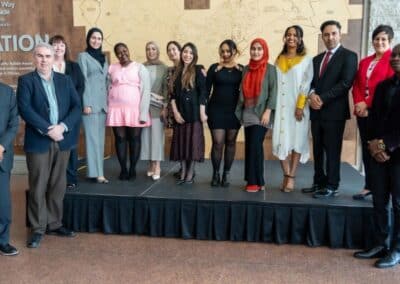 Group photo at graduation ceremony