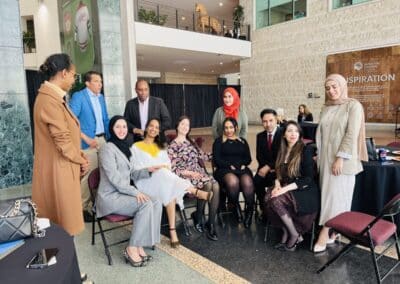 Group photo at graduation event