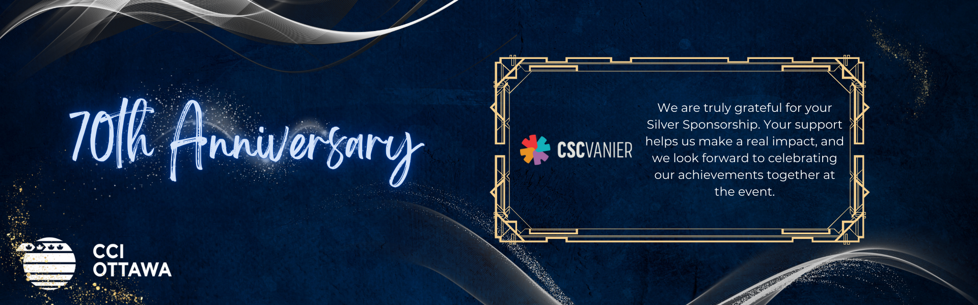 CSC Vanier - Silver Sponsor of CCI 70th Anniversary Gala